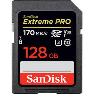 BHphotovideo.com - SanDisk 128GB Extreme PRO UHS-I SDXC Memory Card( 9-1431034 )